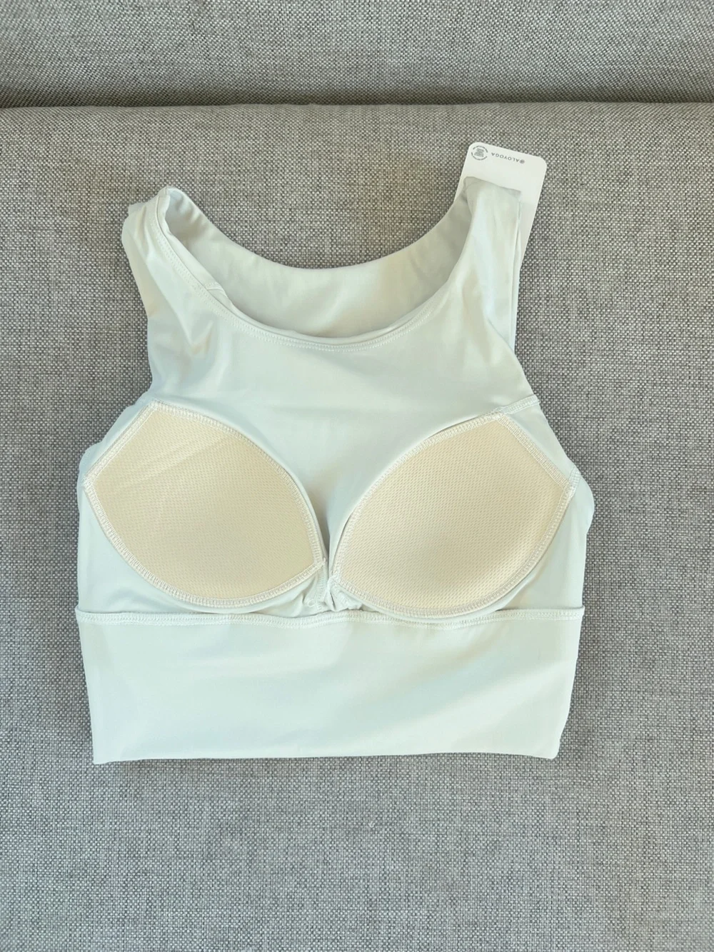 Alo yoga white tank top